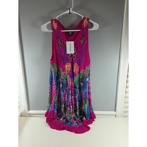 Seven Islands Swimsuit Cover up Fuchsia 1X NEW Summer Beach Pool